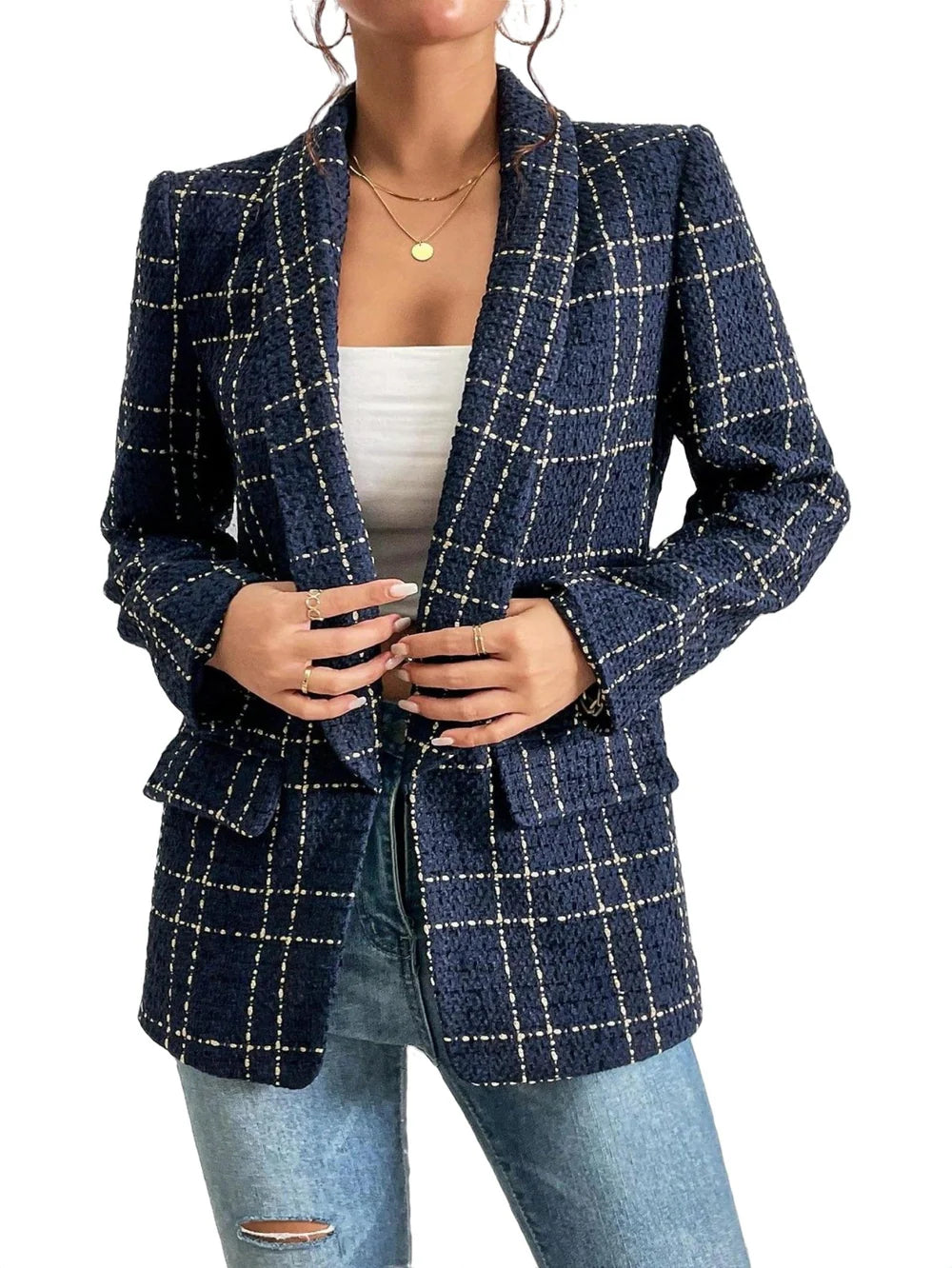 Clara – Checked Blazer