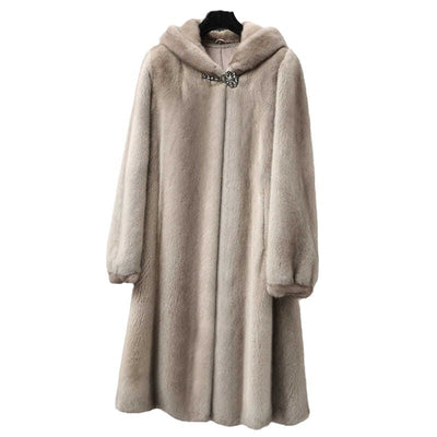 Imitated Mink Fur Coat Women's Mid-length Fur Coat