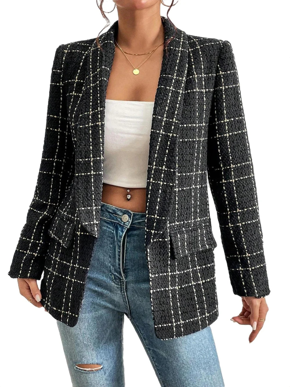 Clara – Checked Blazer